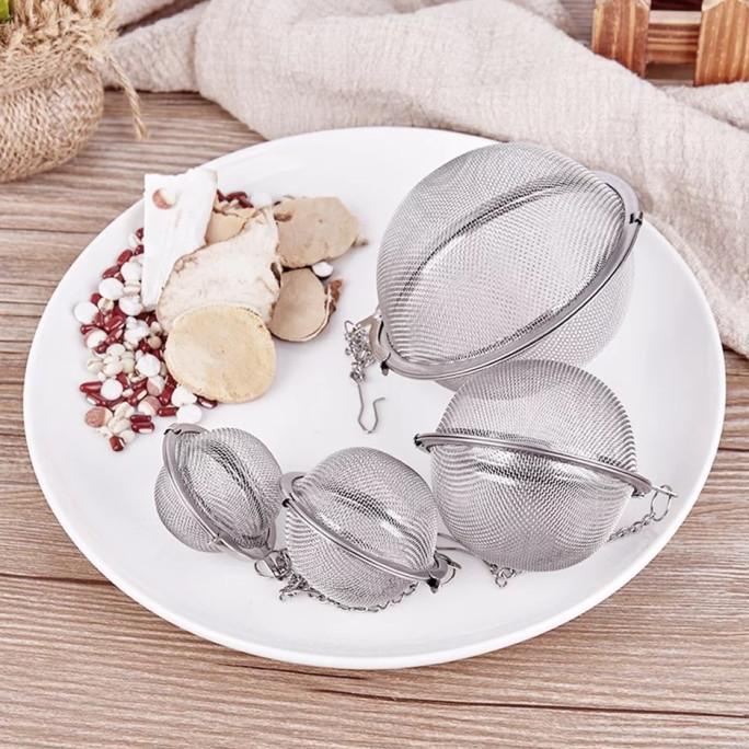 

cusss order] Saringan Teh Bulat Stainless Tea Ball Strainer Filter Infuser Bola