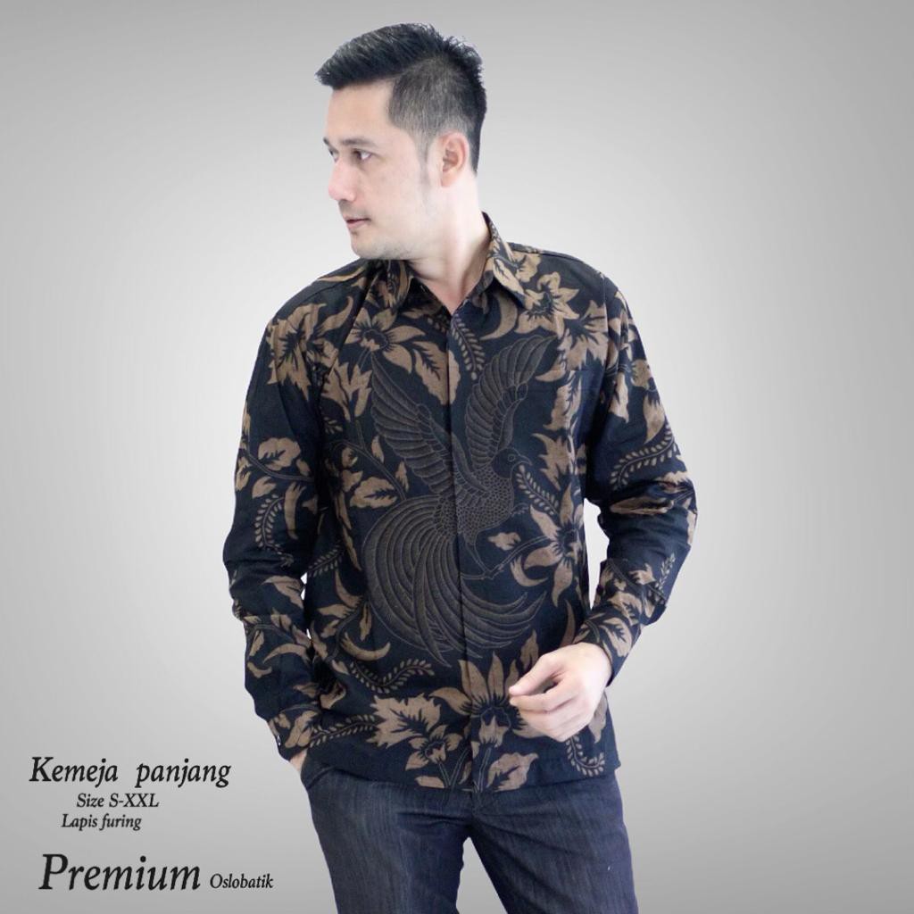 BAJU KEMEJA BATIK PRIA SOGAN SOLO LENGAN PENDEK PANJANG MODERN TERBARU PREMIUM ORIGINAL