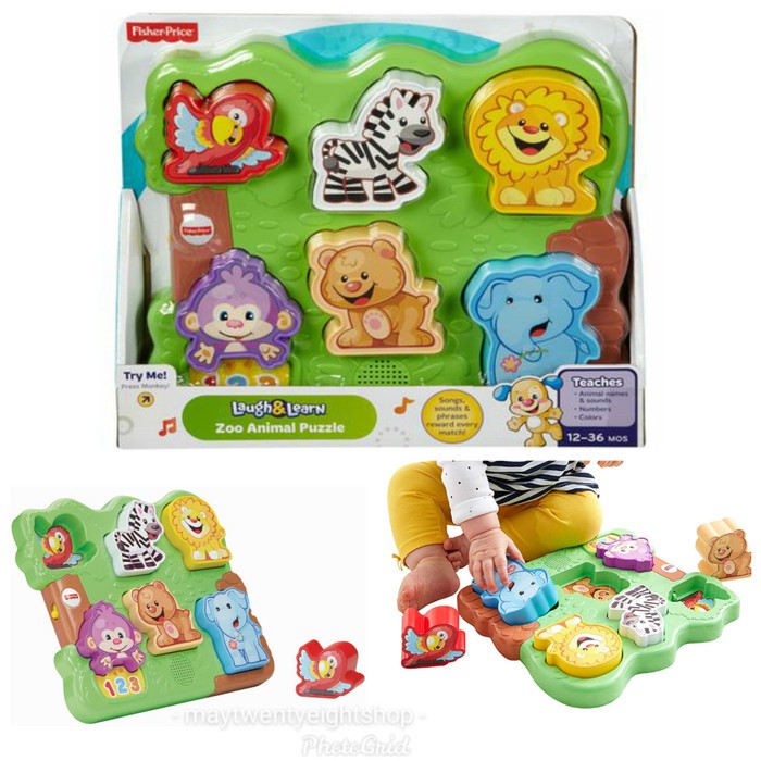 fisher price laugh and learn zoo animal puzzle