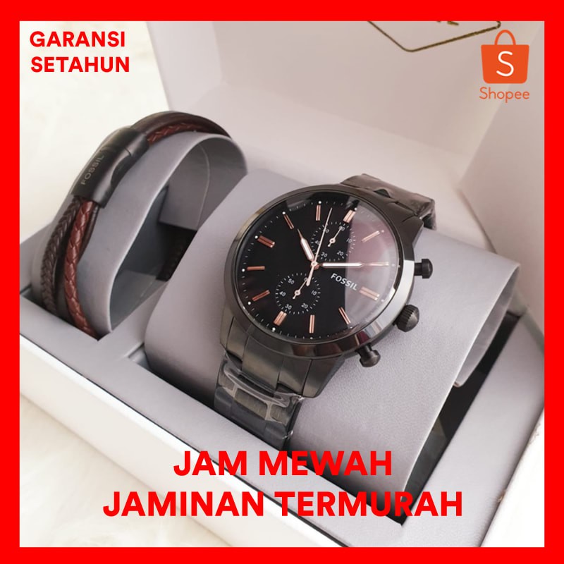 Jam Tangan Pria Merk Fossil FS 5379 / FS5379 Original Full Sett