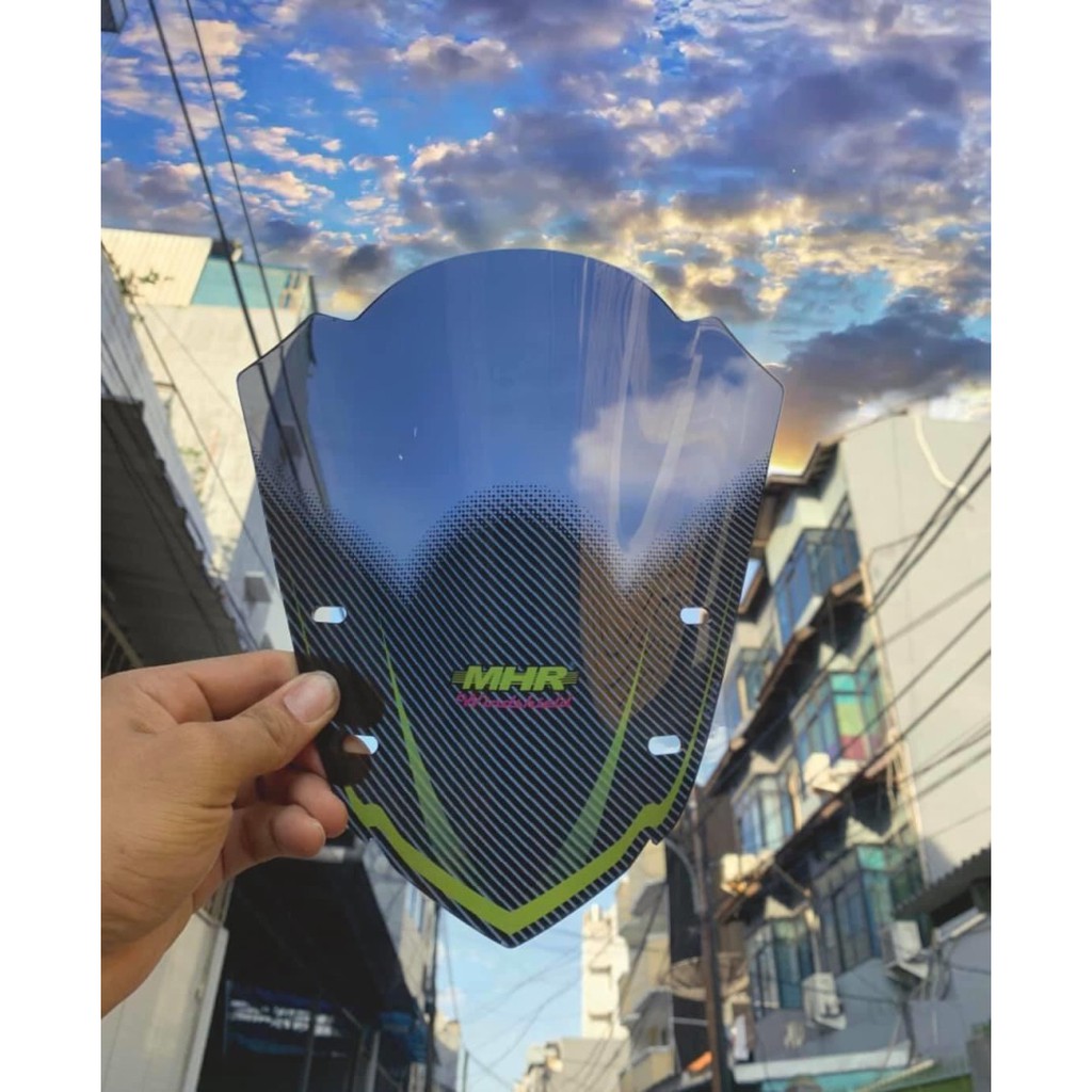 VISOR AEROX MHR - WINDSHIELD AEROX155 MHR - KACA DEPAN MHR NVX CARBON