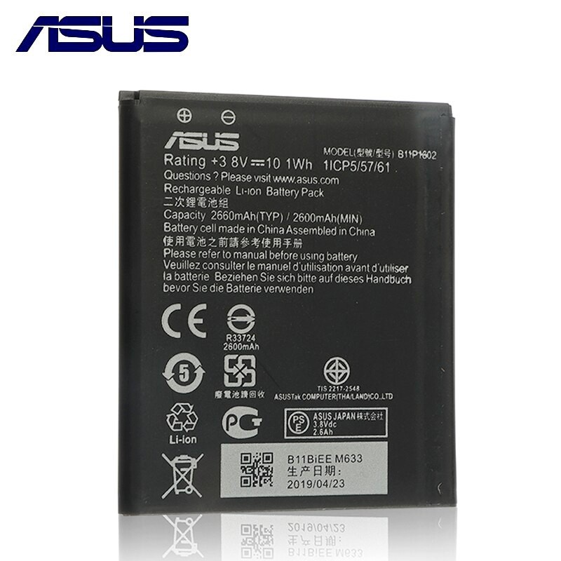 Baterai Batre Asus Zenfone 3 GO 5" LTE ZB550KL X00AD X00ADC B11P1602 Original OEM