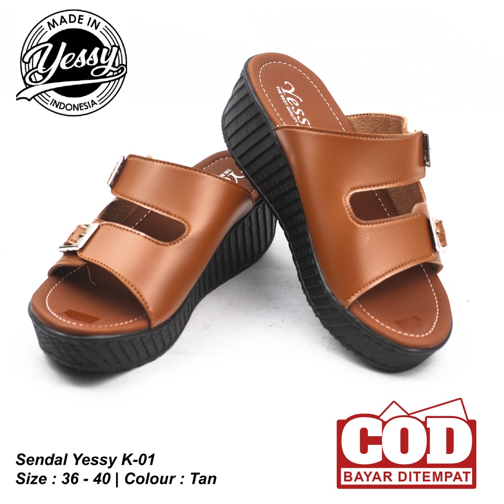 SENDAL WANITA YESSY K-01 // SENDAL SLOP // SENDAL TERBARU