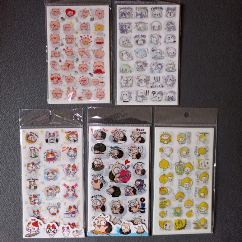 

Stiker DIY untuk srapbook, dokorasi dll [1 pack isi 6 lembar]