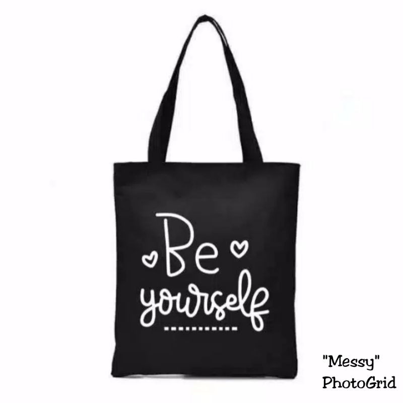 Totebag Semi Canvas Be Yourself