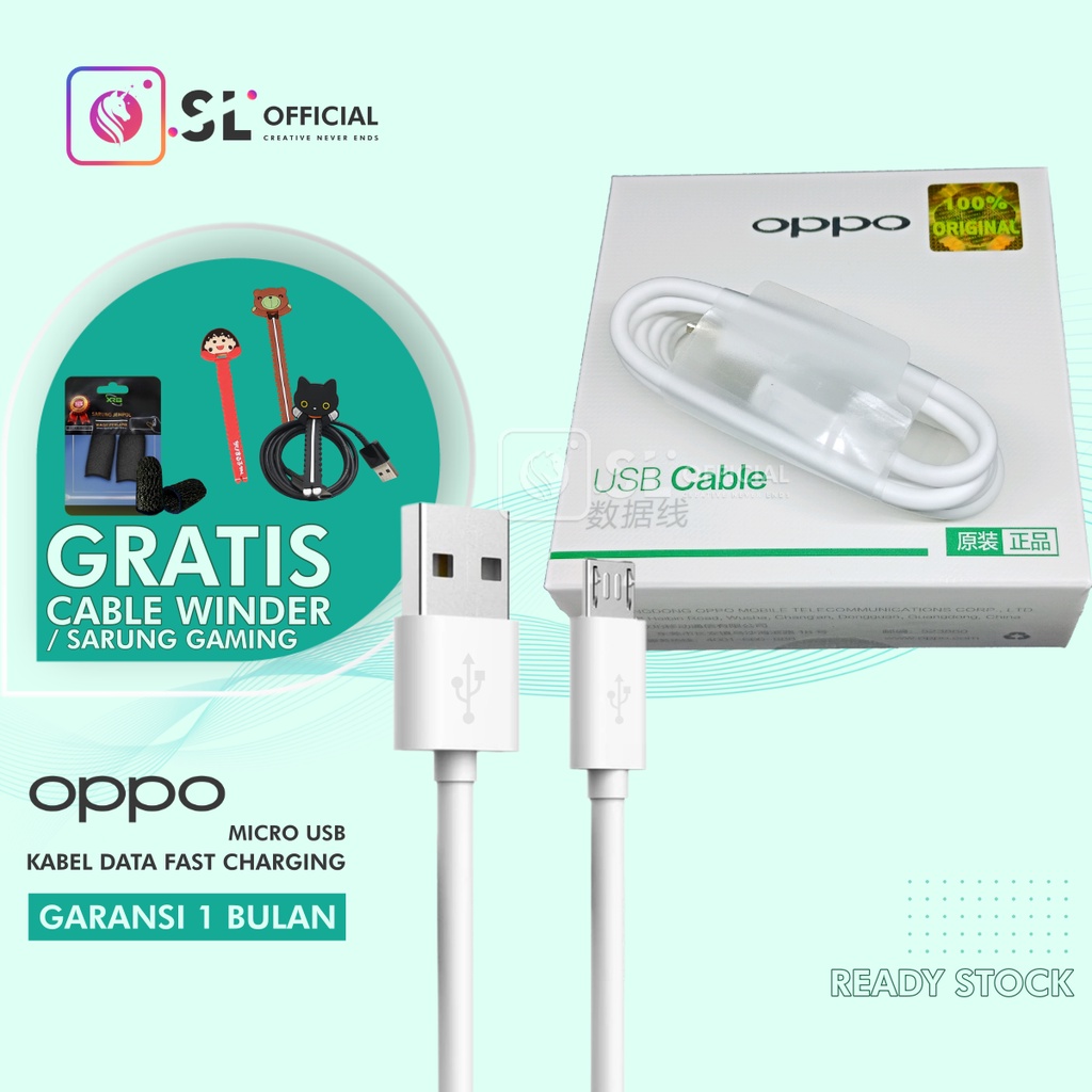 [ ORI 100%  ] KABEL DATA OPPO FAST CHARGING MICRO USB ORIGINAL