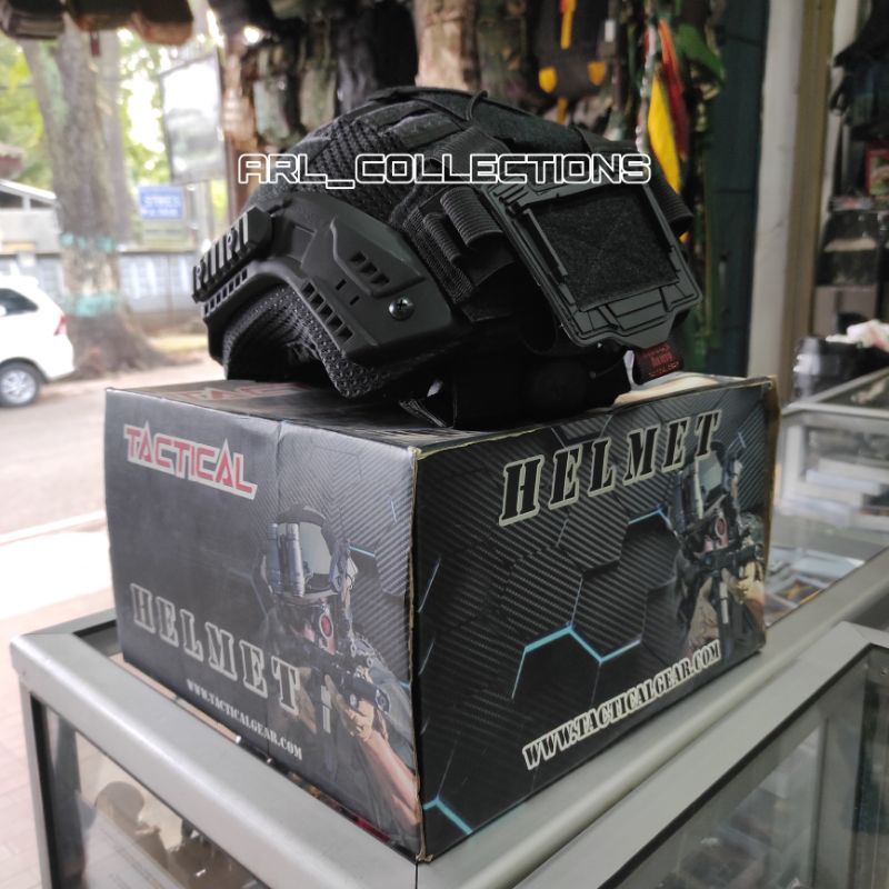 helm tactical mich 2001 hitam full cover