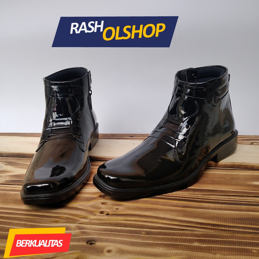 Sepatu Pdh Pria Putih sepatu dinas putih pria mengkilap