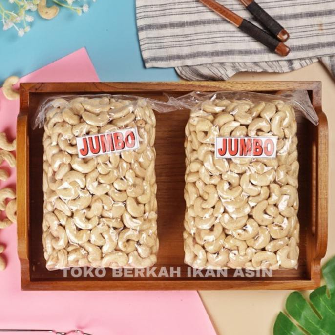 

TERLARIS KACANG METE MENTAH JUMBO 1KG UTUH / KACANG MENTE JUMBO MENTAH SULAWESI