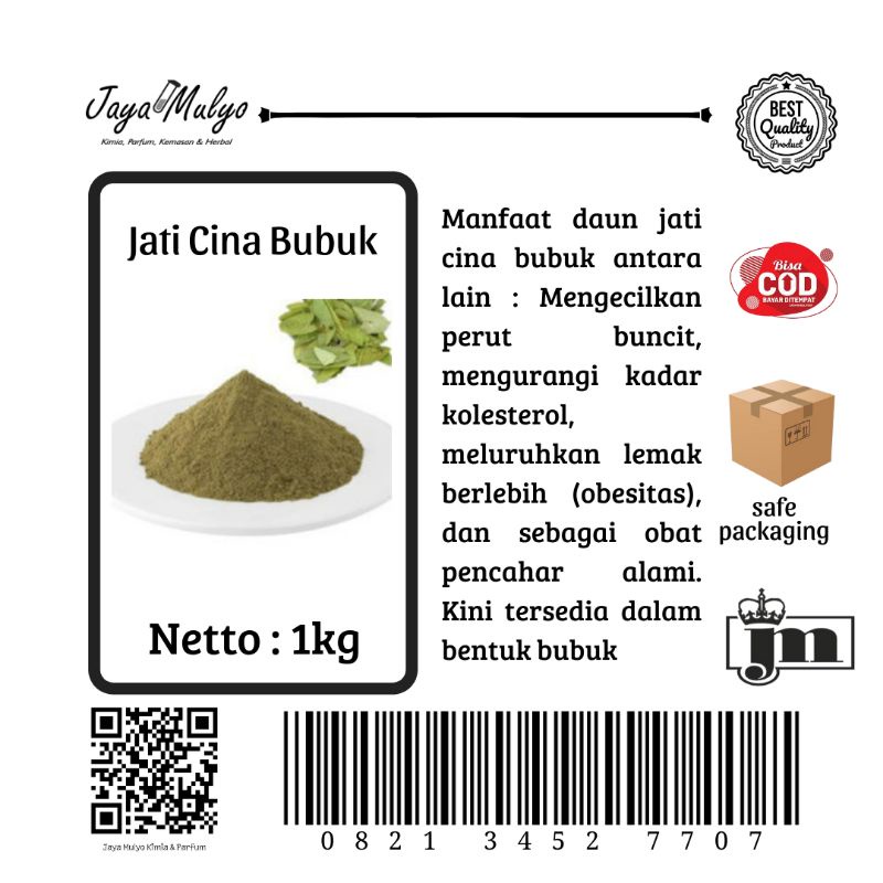 

Daun Jati Cina Bubuk (1kg)