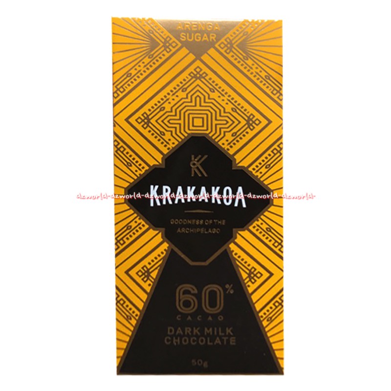 Krakakoa 50gr Dark Milk Chocolate 45% 60% 70% 85% Cocoa Coklat Hitam Cokelat Susu Biji Kakoa Cracacoa