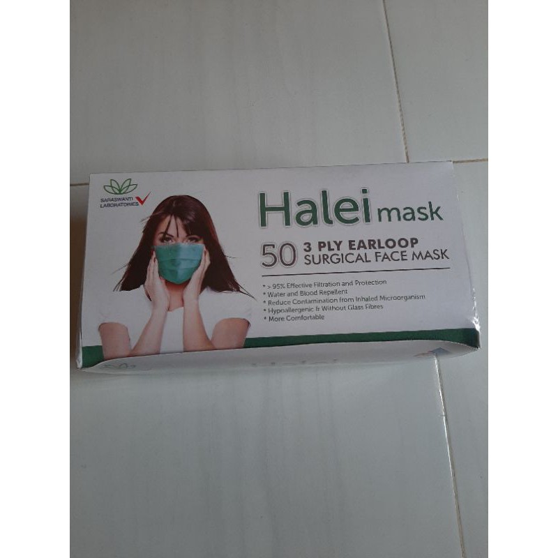 MASKER HALEI 3 PLY EARLOOP