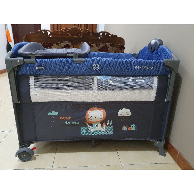baby box / box bayi PLIKO Next to Me warna Biru like new