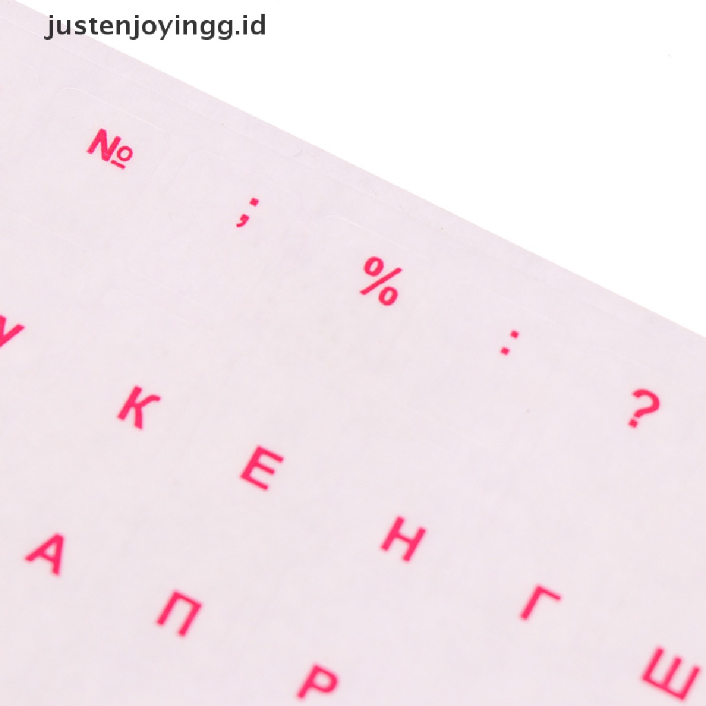 Stiker Film Pelindung Keyboard Bahasa Rusia Untuk Notebook