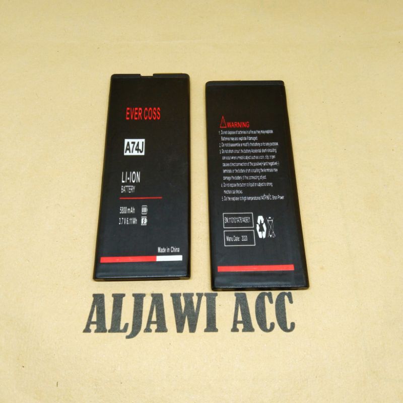 Batre Baterai Batere Evercoss A74J Original Battery Handphone