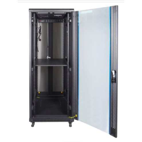 IR9032G - Close Rack 32U Depth 900mm Glass Door 19&quot; - INDORACK