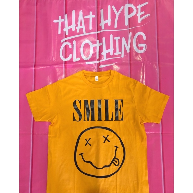 SMILE-NIRVANA BAND TEE / GRAPHIC TEE
