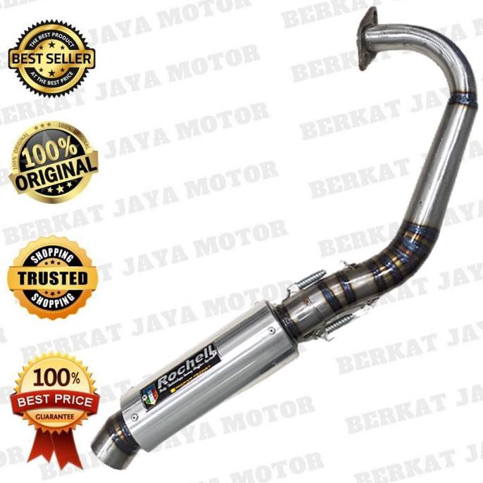 Knalpot Racing Mio J Full System Silincer Leher Knalpot Berkualitas