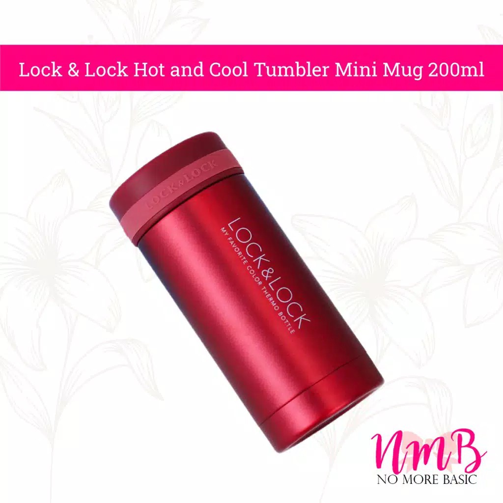 Lock & Lock Hot And Cool Tumbler Mini Mug 200ml Termos Thermos Panas Vacum Original