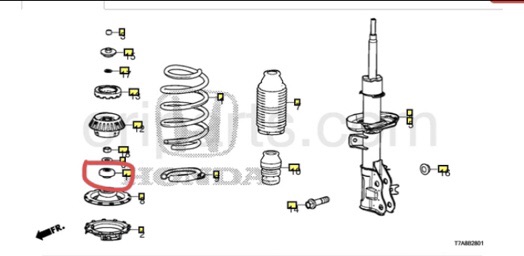 Laher Bearing Shock Depan Jazz,City,Brio,Hrv,Mobilio,Brv,Freed