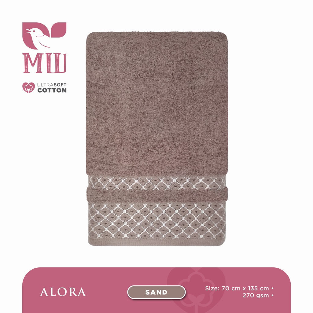 Handuk Morning Whistle Ultra Soft Cotton Towel Terry Palmer ALORA / Handuk Mandi / Handuk Dewasa 70 X 135 cm