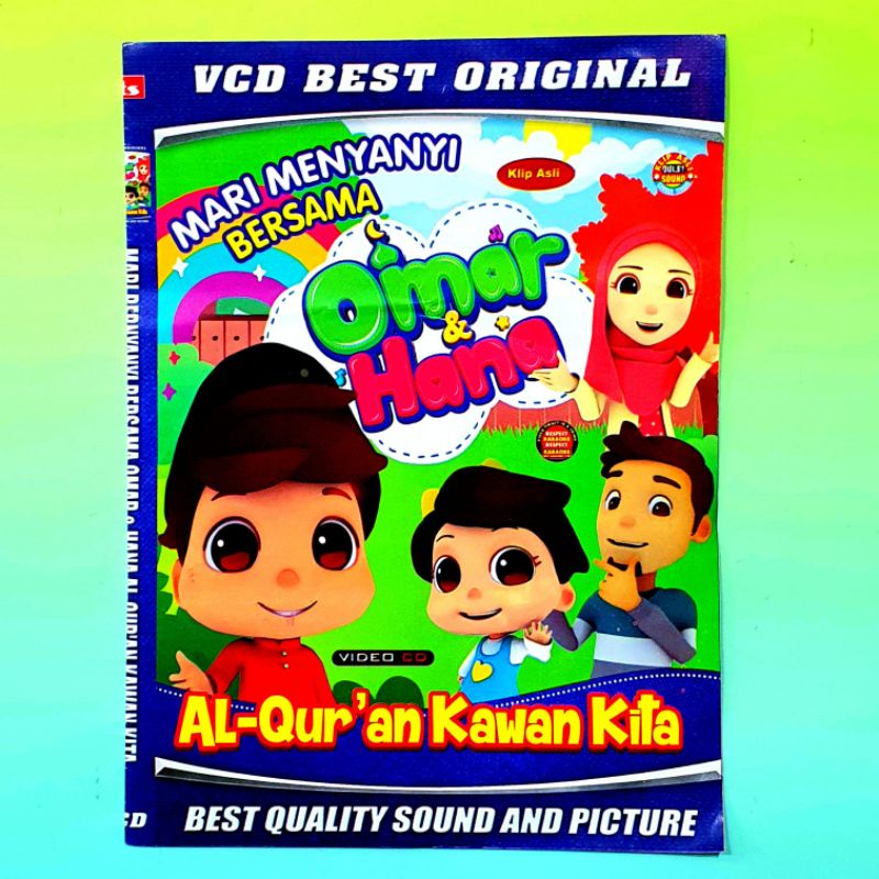 KASET VIDEO LAGU OMAR HANA-LAGU SOUNTRACK FILM OMAR HANA-VCD LAGU RELIGI ANAK ANAK-EDUKASI ANAK MUSL