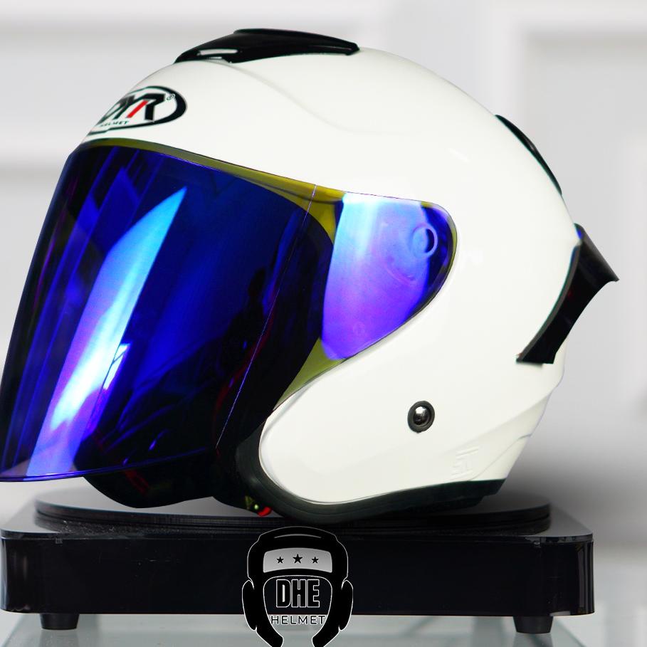 Harga Murah.. Helm Kyoto DYR Osaka Original Paket Ganteng Visor Iridum dan Spoiler Kyoto