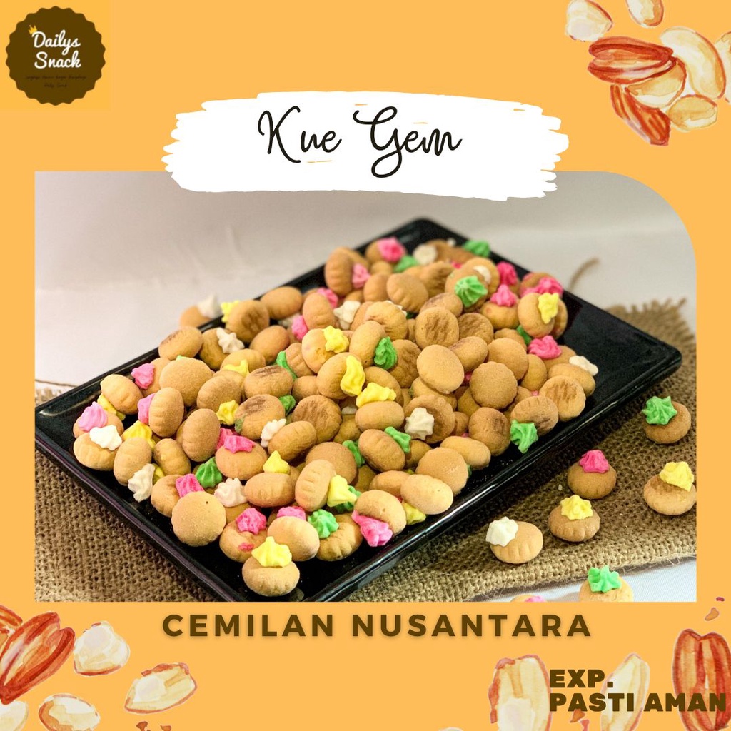 

SNACK KILOAN / MAKANAN RINGAN - KUE GEM 250 GRAM