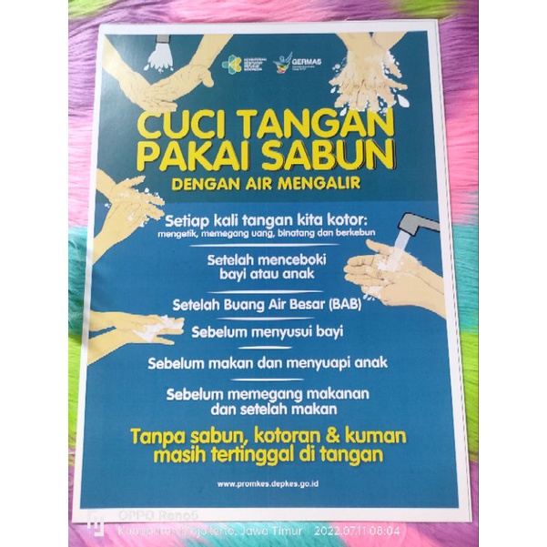 

Poster Cuci Tangan Pakai Sabun