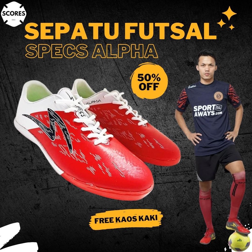 Sepatu Spatu Futsal Specs Alpha Elite In Garuda Attack  Terbaru Kualitas Premium Grade Original Warn