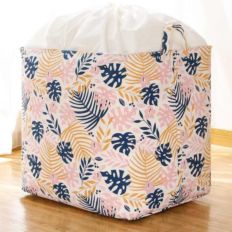 Tempat Penyimpanan Pakaian Selimut Mainan Dengan Kantong Serut / Clothing Storage Basket Jumbo