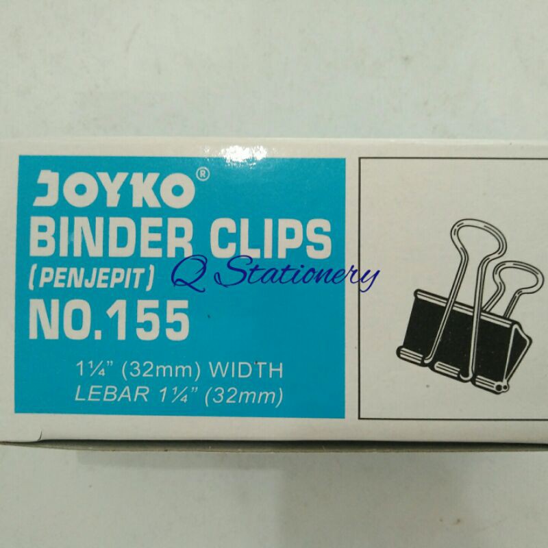 

Binder clip/penjepit kertas no. 155 Joyko