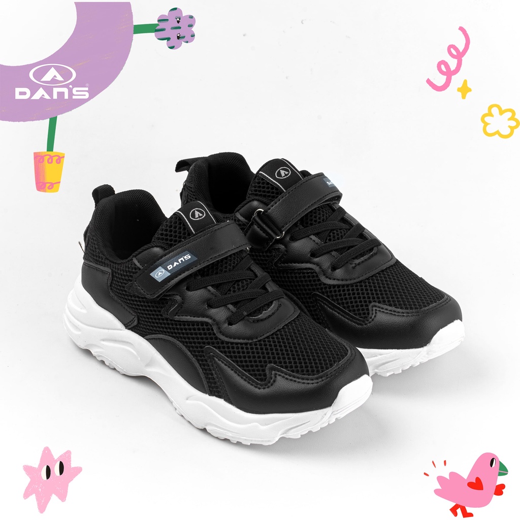 Dans Raline Sepatu Sneakers Anak Perempuan - Black