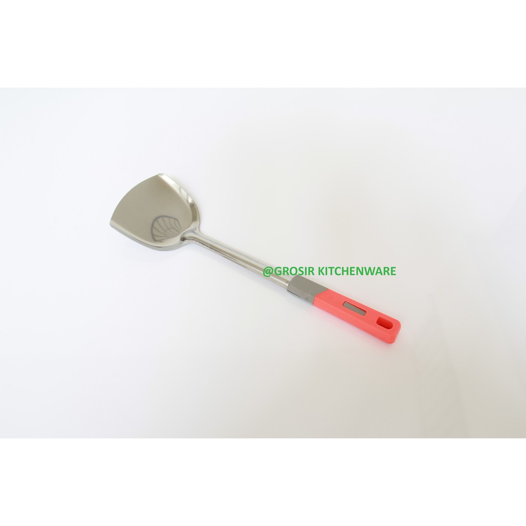 [EMD777] Spatula Stainless Steel / Sodet Sutil Murah / Penggoreng Tebel ABU KOTAK