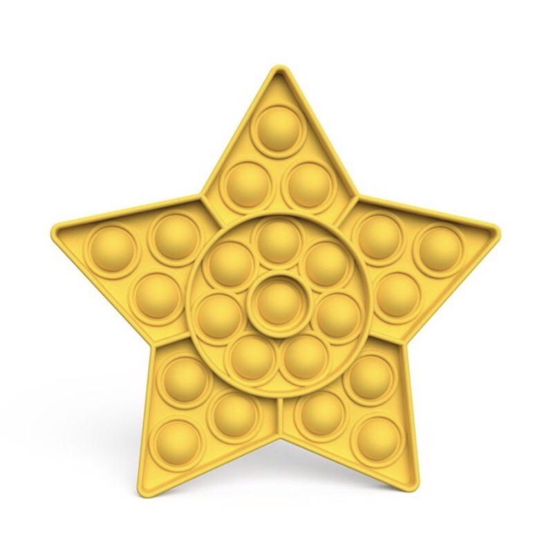 Pop It PREMIUM Fidget Toy Stress Reliever Pop It Kitty Dino Unicorn Mickey Kepiting Octopus Lobster Kupu PART 1-Star