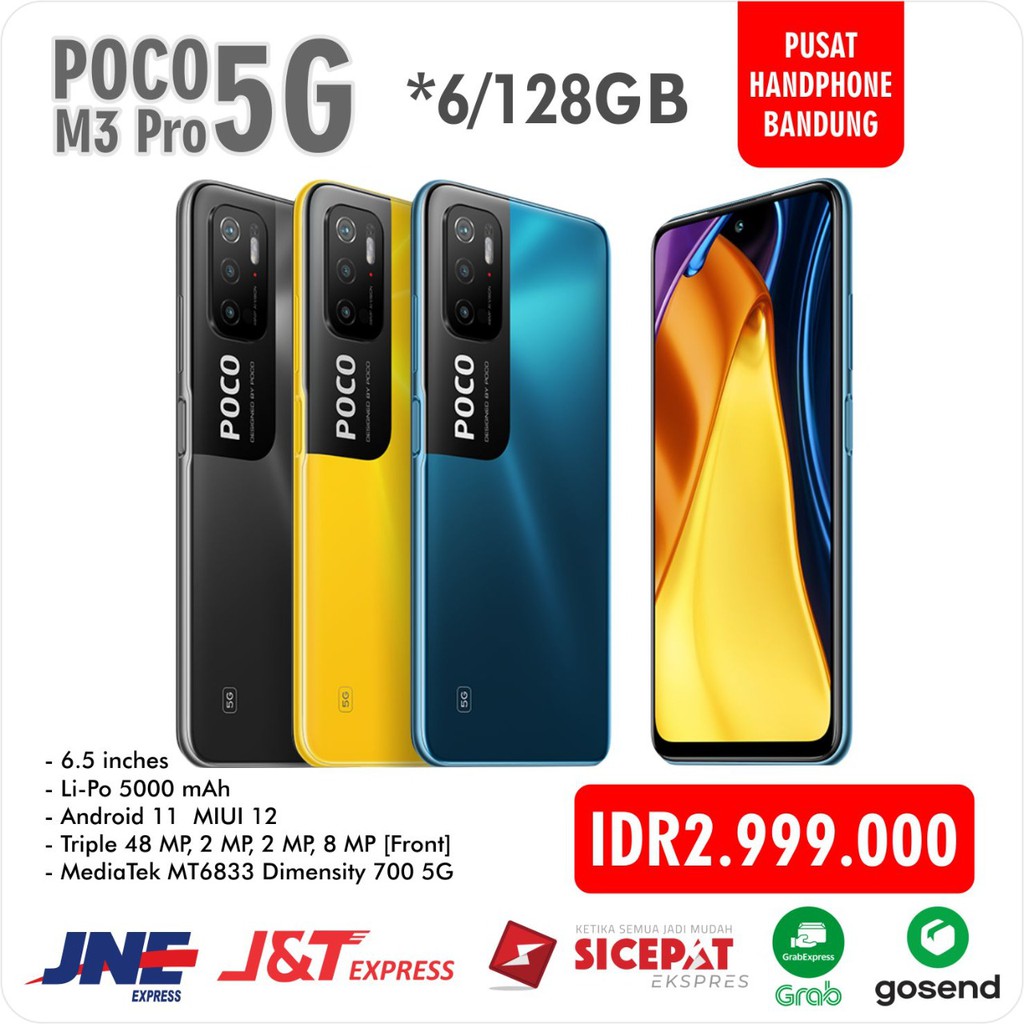 Xiaomi Poco M3 Pro 6/128 [5G] Garansi Resmi Xiaomi SEGEL