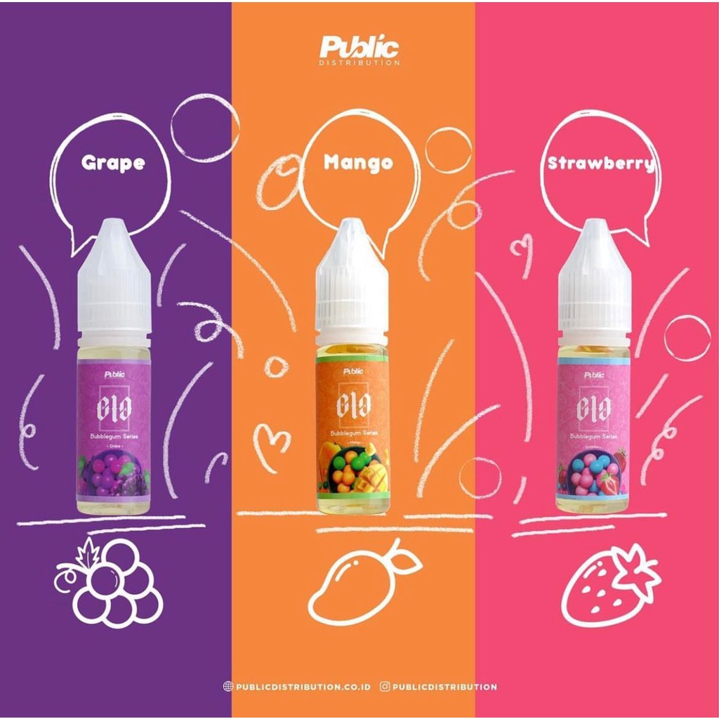 SN -ENO BUBBLEGUM / ELO BUBBLEGUM SERIES 15ML/30ML TERMURAH