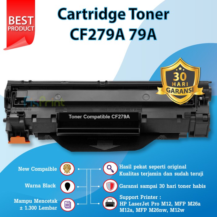 Compatible Cartridge Toner HP CF279A 79A Printer M12a M12w M26a M26nw