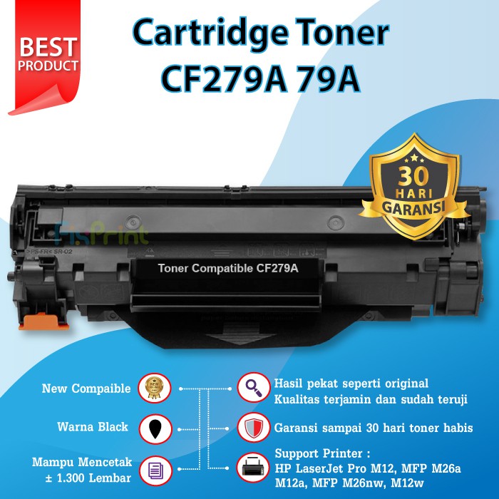 Cartridge Toner Compatible HP CF279A 79A Refill Tinta Printer M12 M12a M12w M26a M26nw