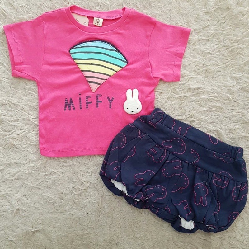 baju bayi miffy rainbow