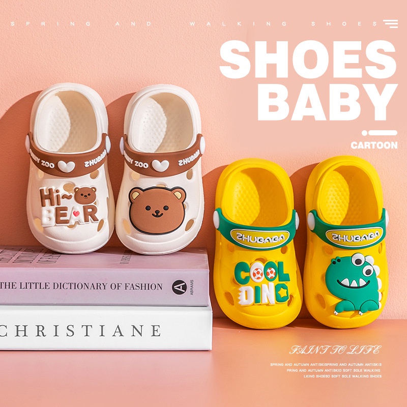 Babi Daddy  Anak Sandal Anak Laki-laki  Perempuan Lubang Sepatu Sepatu Sandal Sandal Bayi  Tertutup-