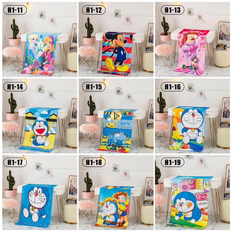 Medan Termurah Best seller import Size 70x140 Handuk mandi anak karakter