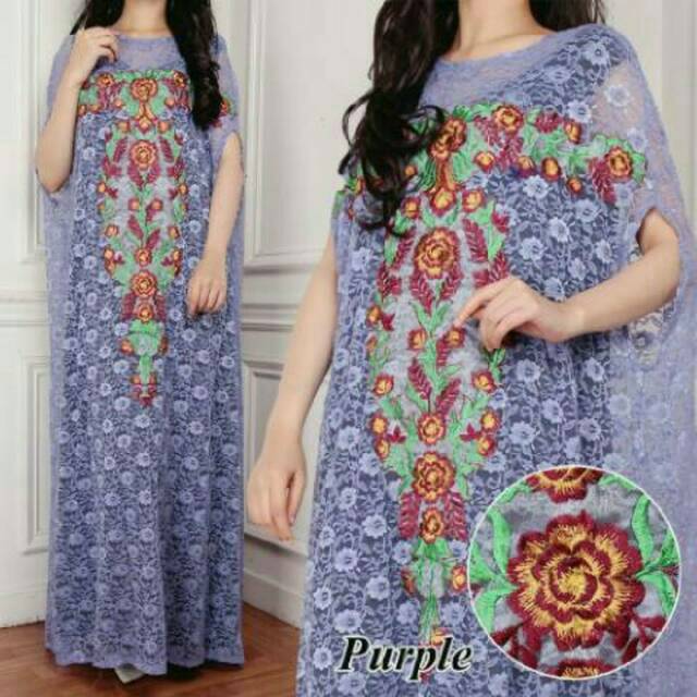 Fs kaftan wanita brukat silk