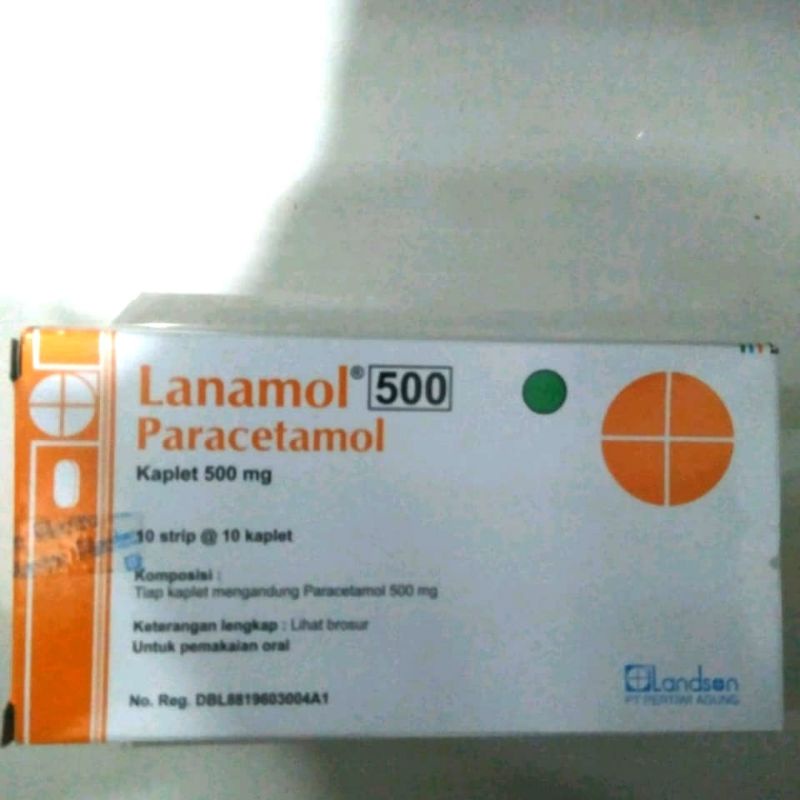 lanamol Paracetamol 500mg box