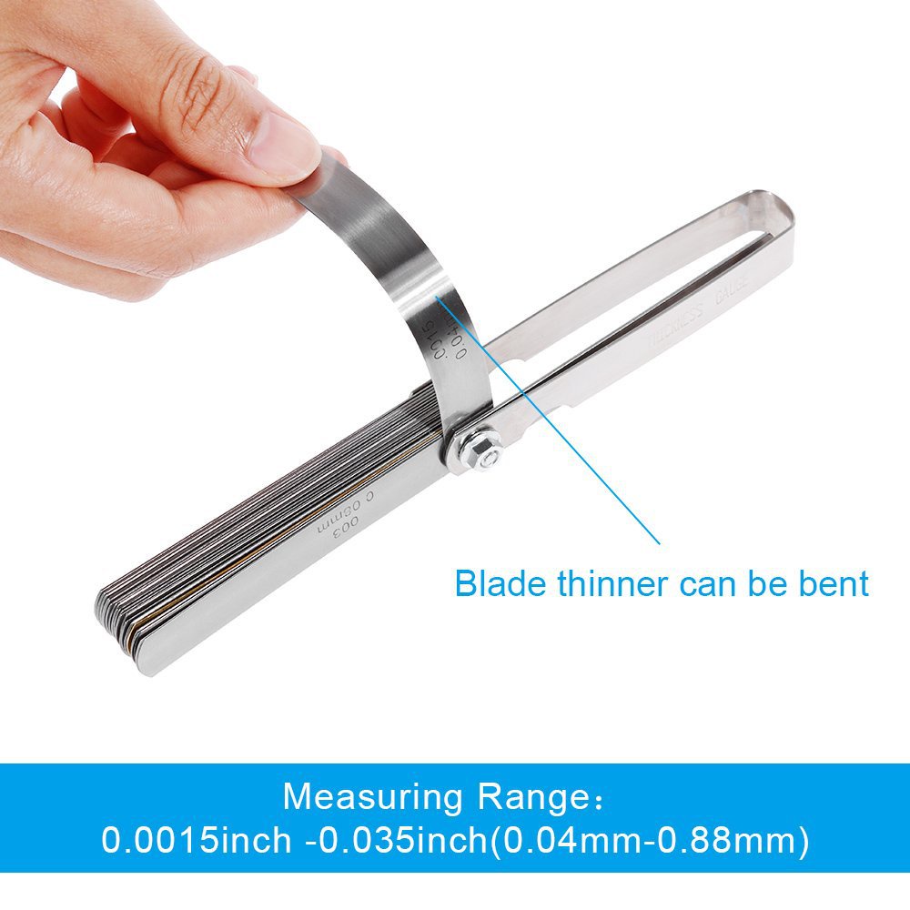 0.04mm-0.88mm / 32 Blades Feeler Gauge Thickness / Kit Pengukur Ketebalan