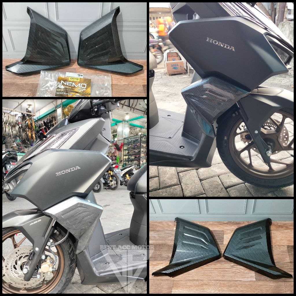 Jual Cover Body Samping Depan Vario Abs Cbs Carbon Nemo Tutup Bodi Depan Vario Cc