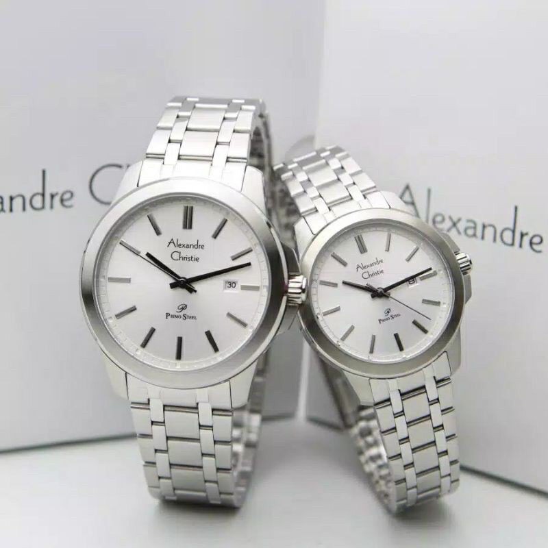 Jam Tangan Alexandre Christie Ac 1017 Sepasang / Couple Original Garansi Resmi