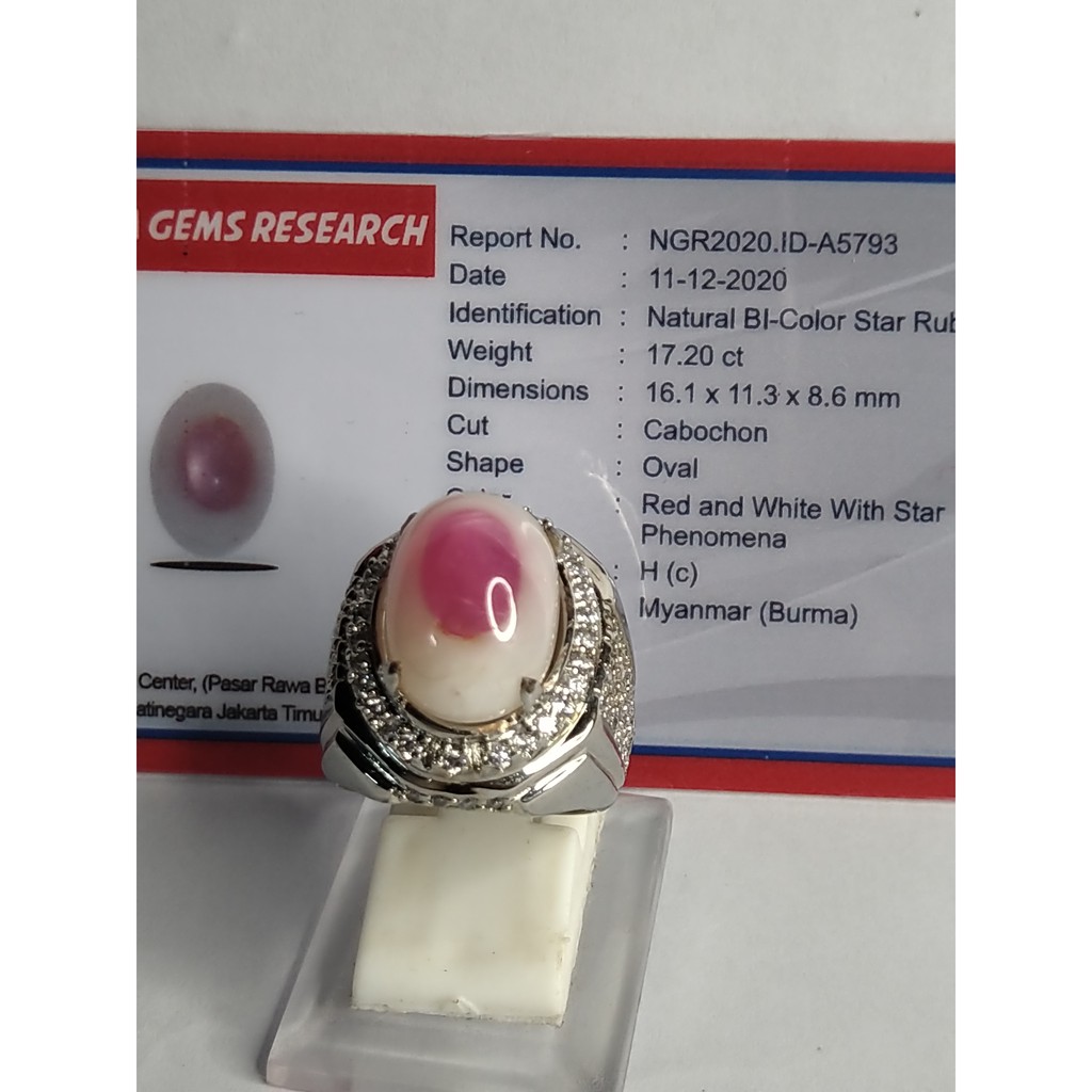 RUBY STAR BIRMA LANGKA BI-COLOR PHENOMENA ANTIK 01
