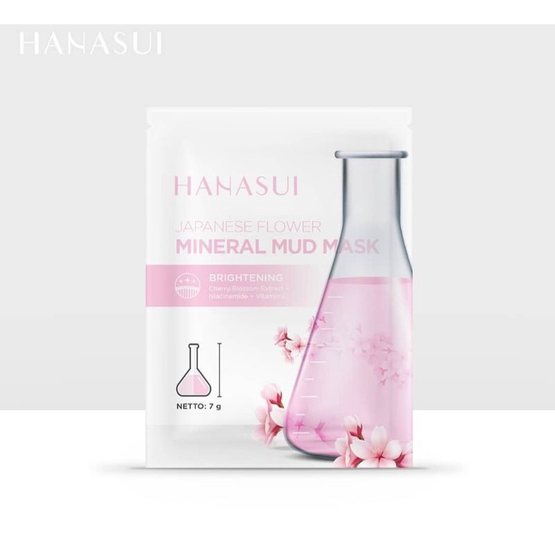 ☀️cahaya acc☀️hanasui japanese flower mineral mid mask