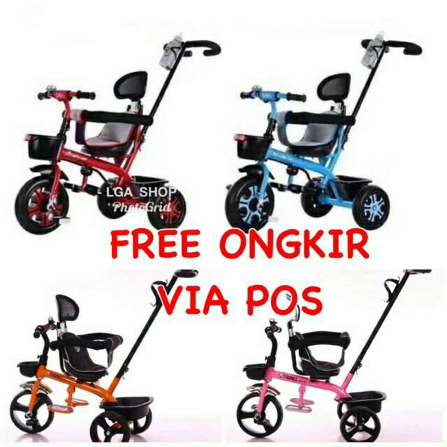 FREE ONGKIR Sepeda shincan jok sepeda roda tiga tricycle anak